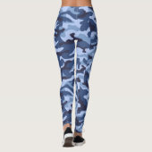 camouflage blauw leggings (Achterkant)