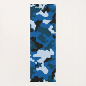 camouflage blauw naadloos patroon Yoga Mat (Achterkant)