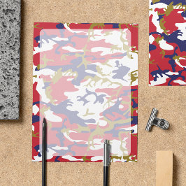 Camouflage, Blauw Wit Rood Goud, Militair, Leger