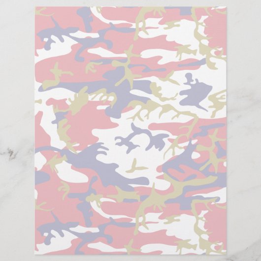 Camouflage, Blauw Wit Rood Goud, Militair, Leger Flyer (Voorkant)