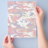 Camouflage, Blauw Wit Rood Goud, Militair, Leger Flyer (Hand)