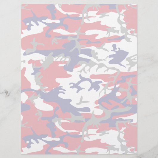 Camouflage, Blauw Wit Rood Grijs, Militair, Leger Flyer (Voorkant)