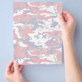 Camouflage, Blauw Wit Rood Grijs, Militair, Leger Flyer (Hand)
