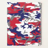Camouflage, Blauw Wit Rood Grijs, Militair, Leger Planner (Achterkant)