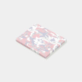 Camouflage, Blauw Wit Rood Grijs, Militair, Leger Post-it® Notes (Schuin)