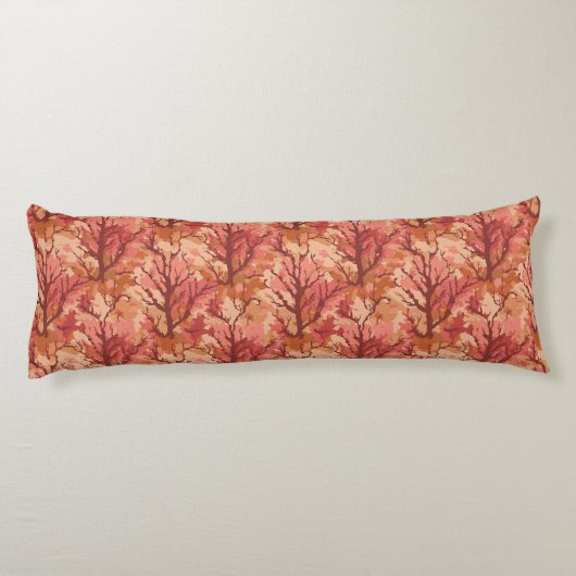 Camouflage Bloem Cozy Thuis Romantisch Buiten Lichaamskussen (Achterkant)
