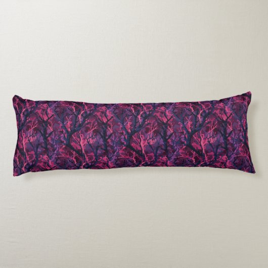 Camouflage Bloem Interieur Design Boho Bed Lichaamskussen (Achterkant)