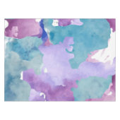 Camouflage Blue Abstract Patroon Tafelkleed (Voorkant (Horizontaal))