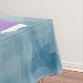Camouflage Blue Abstract Patroon Tafelkleed (Voorbeeld)