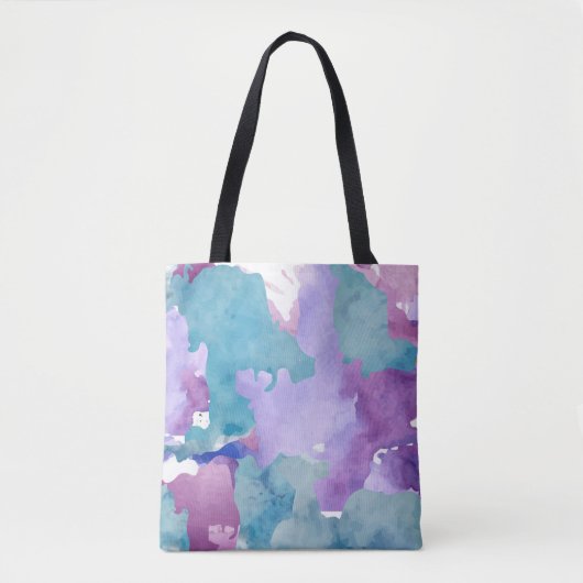 Camouflage Blue Abstract Tote Bag (Voorkant)