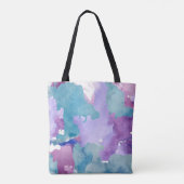 Camouflage Blue Abstract Tote Bag (Achterkant)