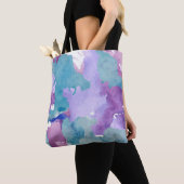 Camouflage Blue Abstract Tote Bag (Dichtbij)
