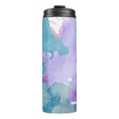 Camouflage Blue Pattern Thermosbeker (Voorkant)
