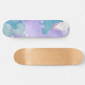 Camouflage Blue Persoonlijk Skateboard (Horizontaal)