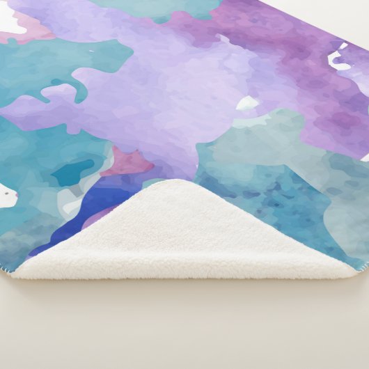 Camouflage Blue Sherpa Deken (3/4)