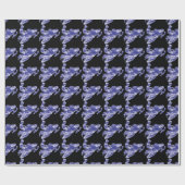 Camouflage Blue Snowmobiler Cadeaupapier (Vlak)