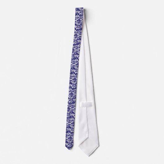 Camouflage Blue Stropdas (Achterkant)