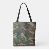 Camouflage boodschappentas tote bag (Achterkant)