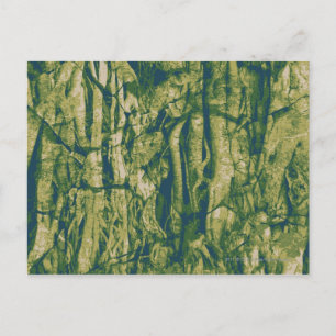Camouflage boomschors briefkaart