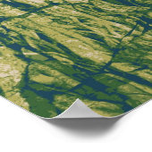 Camouflage boomschors poster (Hoek)