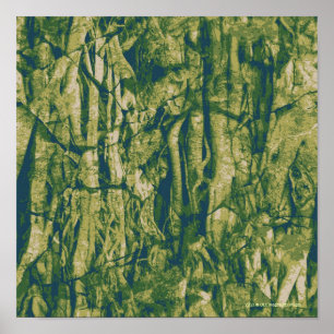 Camouflage boomschors poster