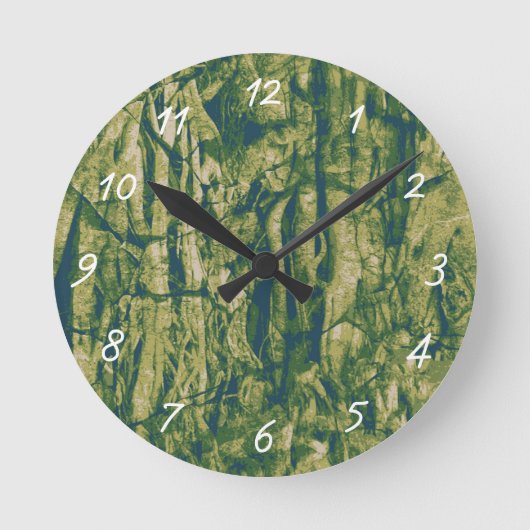 Camouflage boomschors ronde klok (Voorkant)