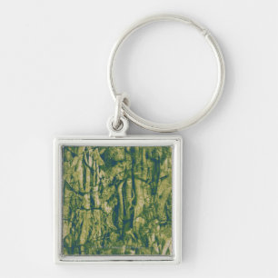 Camouflage boomschors sleutelhanger