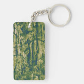 Camouflage boomschors sleutelhanger (achterkant)