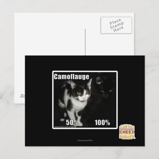 Camouflage Briefkaart (Voorkant / Achterkant)