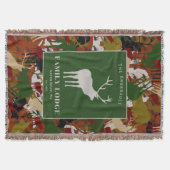 Camouflage Brown Green Personalized Deken (Voorkant)