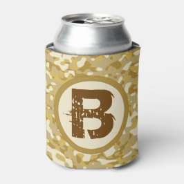 Camouflage Brown Monogram Hunting and Vist Blikjeskoeler