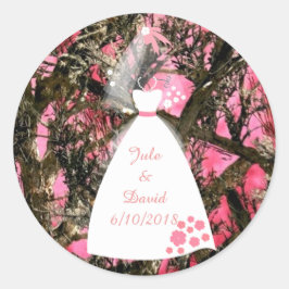 Camouflage bruiloft Sticker