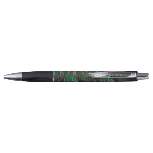 Camouflage Bruin Groen Grijs Patroon Aangepaste Na Pen (Achterkant)