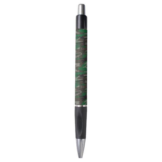 Camouflage Bruin Groen Grijs Patroon Pen (Voorkant Verticaal)