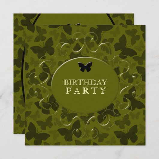 Camouflage Butterflies Kaart (Voorkant / Achterkant)