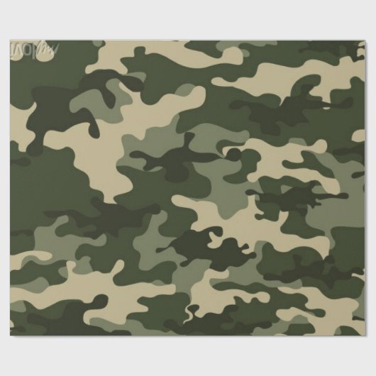 camouflage cadeaupapier (Vlak)