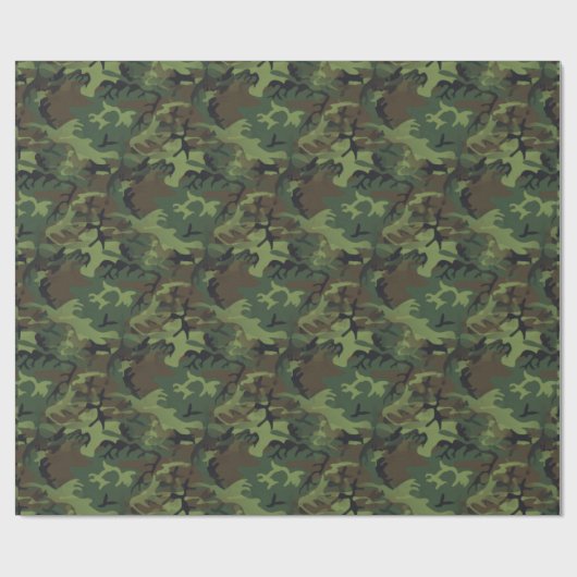 Camouflage Cadeaupapier (Vlak)