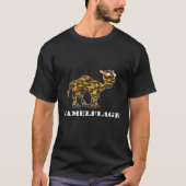 Camouflage Camel in Woodland Camo T-shirt (Voorkant)