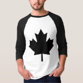 Camouflage Camo Black Maple Leaf T-shirt (Voorkant)