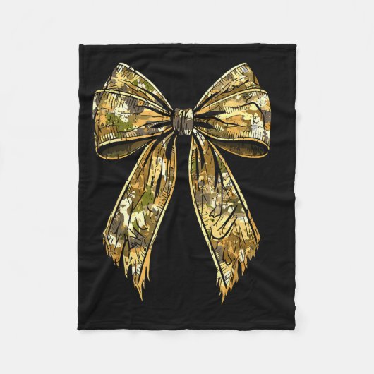 Camouflage Camo Bow Hunting Girl  Fleece Deken (Voorkant)