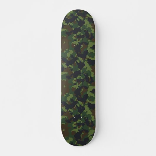 Camouflage Camo Brown Green Army Woodland Persoonlijk Skateboard (Voorkant)