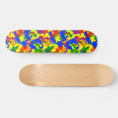 Camouflage Camo Fun Rainbow Persoonlijk Skateboard (Horizontaal)