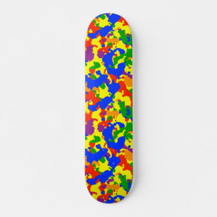 Camouflage Camo Fun Rainbow Persoonlijk Skateboard
