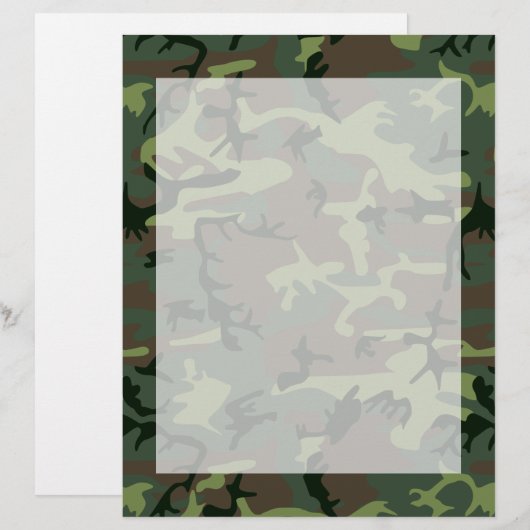 Camouflage Camo Green Brown Pattern (Voorkant / Achterkant)