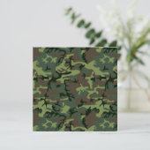Camouflage Camo Green Brown Pattern (Staand voorkant)