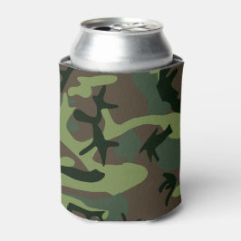Camouflage Camo Green Brown Pattern Blikjeskoeler