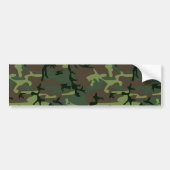 Camouflage Camo Green Brown Pattern Bumpersticker (Voorkant)