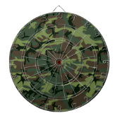 Camouflage Camo Green Brown Pattern Dartbord (Voorkant)