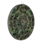 Camouflage Camo Green Brown Pattern Dartbord (Voorkant Links)