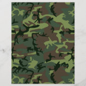 Camouflage Camo Green Brown Pattern Flyer (Voorkant)